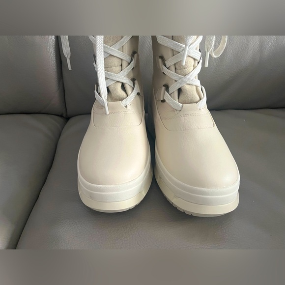 New Sperry Kittery Winter White/Ivory waterproof leather boots Size 8.5 - Picture 2 of 10